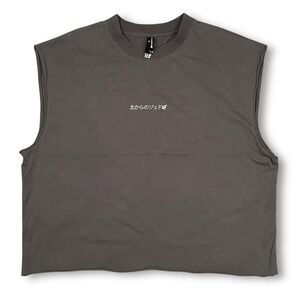 JED NORTH Oversized Sleeveless Crop Tee Shirt Tank Cotton Casual Men's M